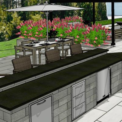 Outdoor Kitchens and Fire Features